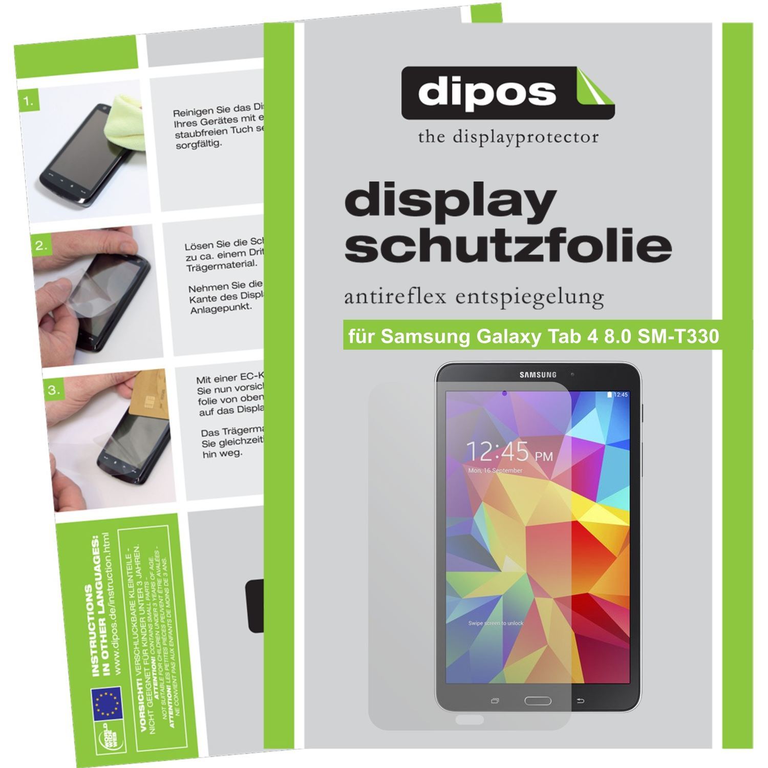 2x Schutzfolie matt für Galaxy Tab 4 8.0 Samsung D (1)