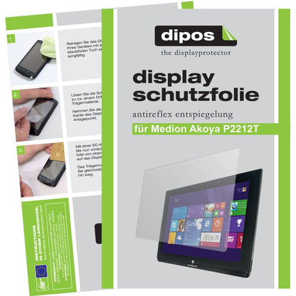 2x Schutzfolie matt für Akoya P2212T MD 99360 Medi (1)