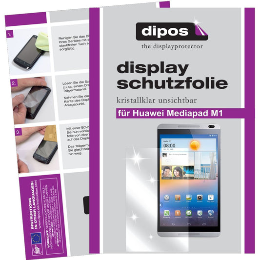 2x Schutzfolie klar für MediaPad M1 8.0 Huawei Dis (1)