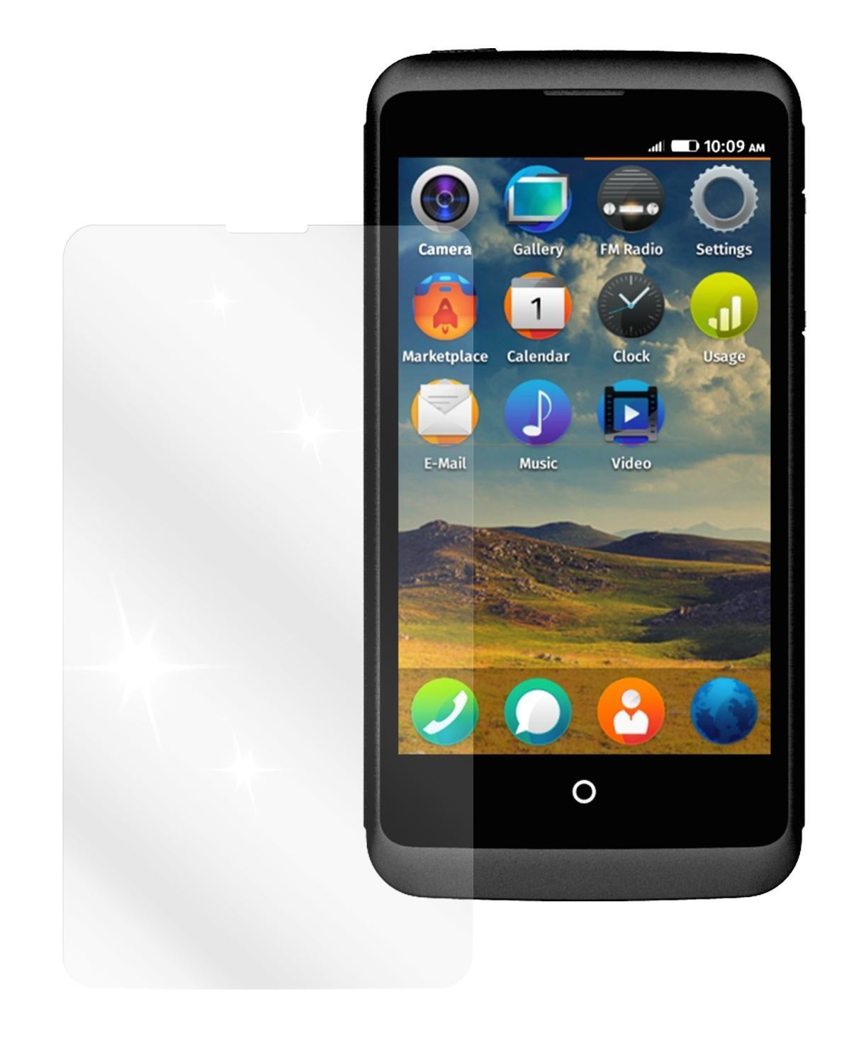6x Schutzfolie klar für Open C ZTE Display-Schutzf (2)