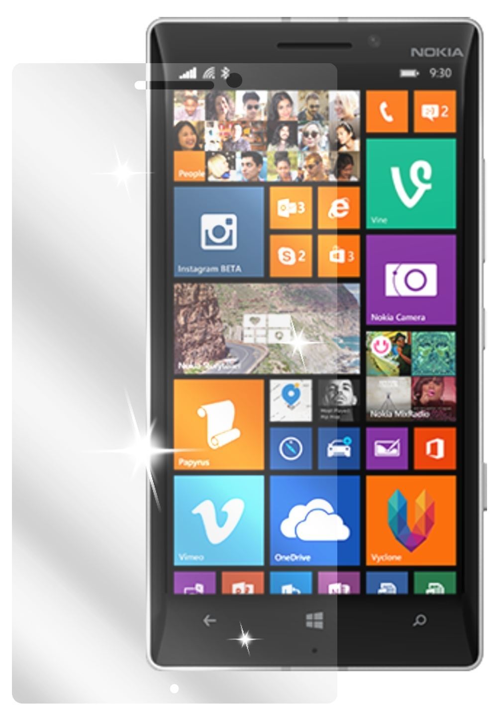 6x Schutzfolie klar für Lumia 930 Nokia Display-Sc (2)