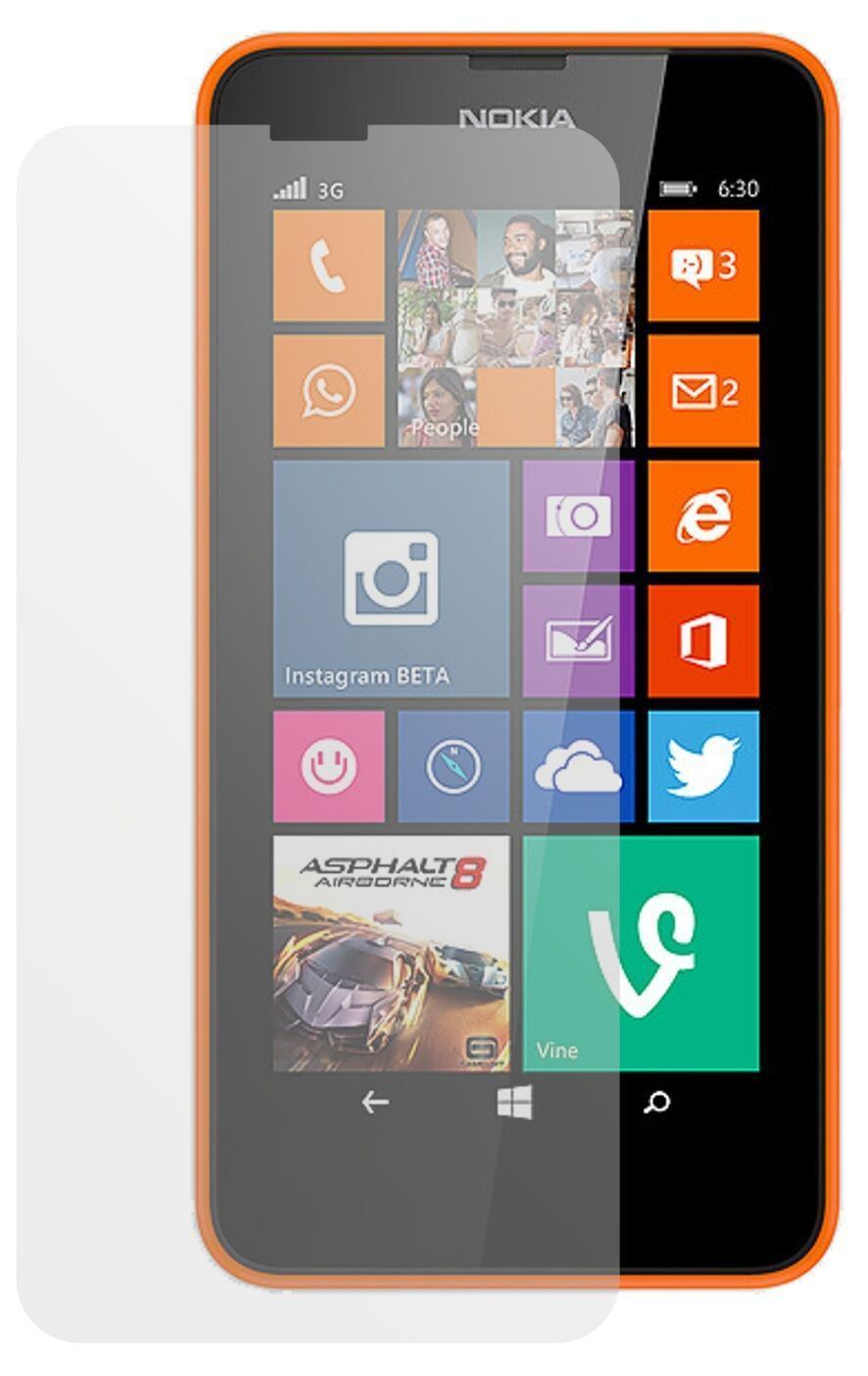 2x Schutzfolie matt für Lumia 630 Nokia Display-Sc (2)