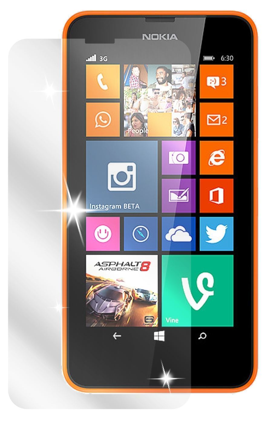 2x Schutzfolie klar für Lumia 630 Nokia Display-Sc (2)
