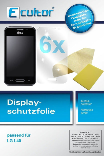 6x Schutzfolie klar für L40 LG Display-Schutzfolie (1)