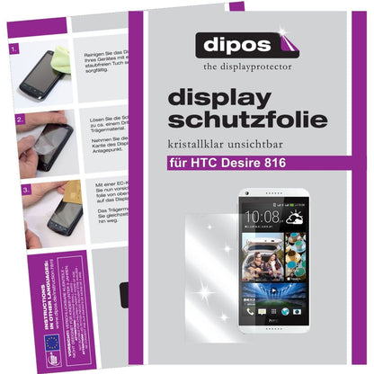 2x Schutzfolie klar für Desire 816 HTC Display-Sch (1)