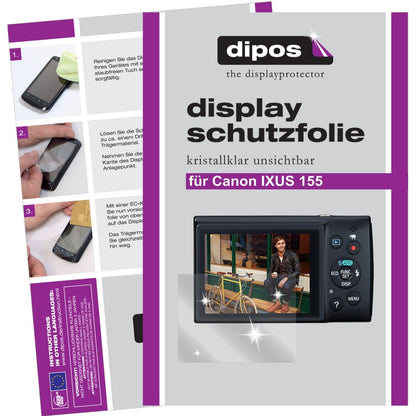 6x Schutzfolie klar für IXUS 155 Canon Display-Sch (1)
