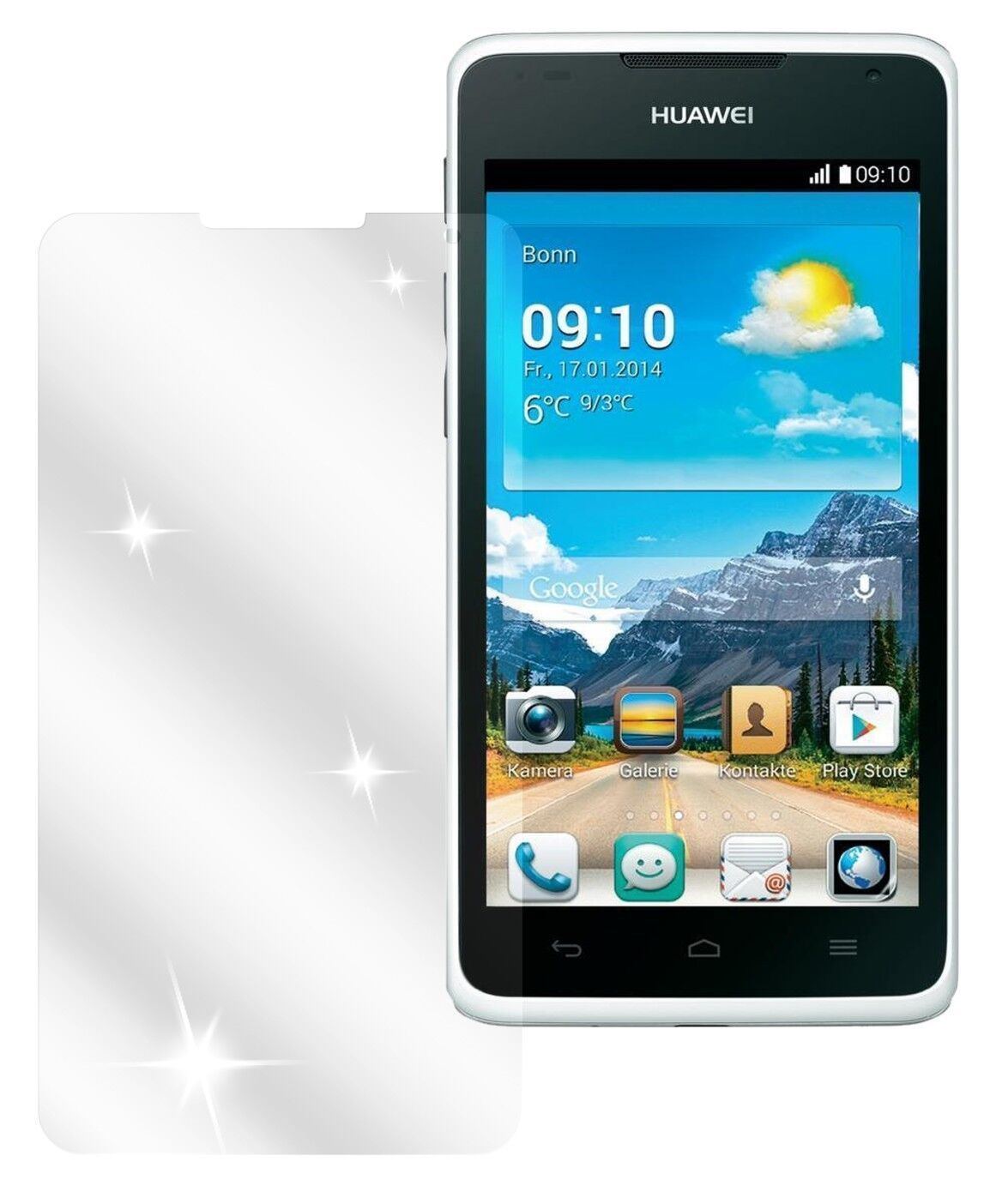 2x Schutzfolie klar für Ascend Y530 Huawei Display (2)