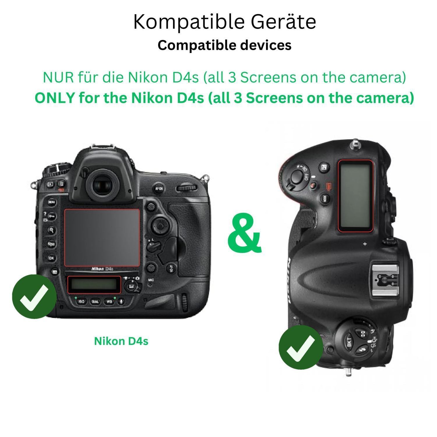 6x Schutzfolie matt für D4s Nikon Display-Schutzfo (2)