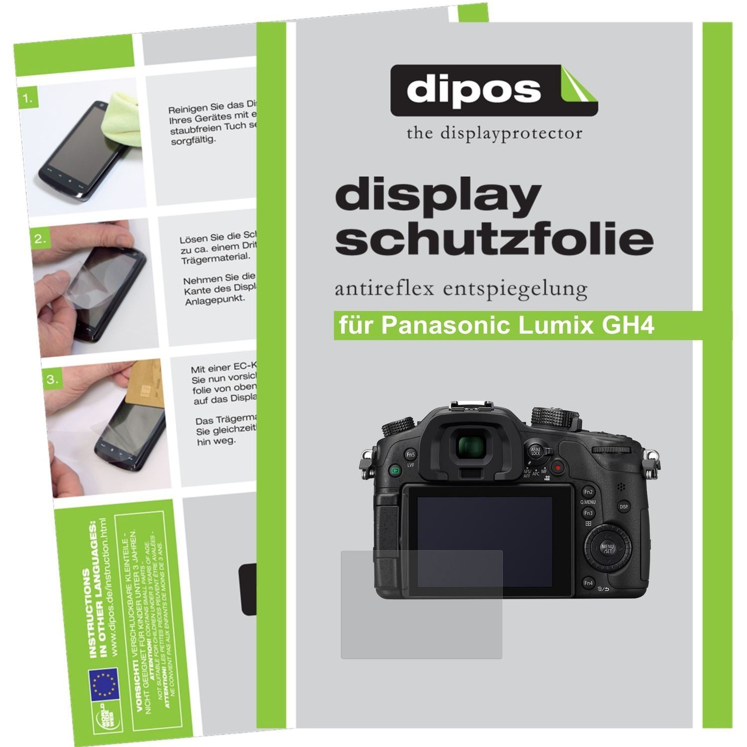 6x Schutzfolie matt für Lumix GH4 Panasonic Displa (1)