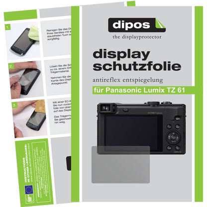 6x Schutzfolie matt für Lumix TZ61 Panasonic Displ (1)