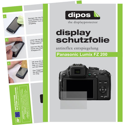 6x Schutzfolie matt für Lumix FZ200 Panasonic Disp (1)