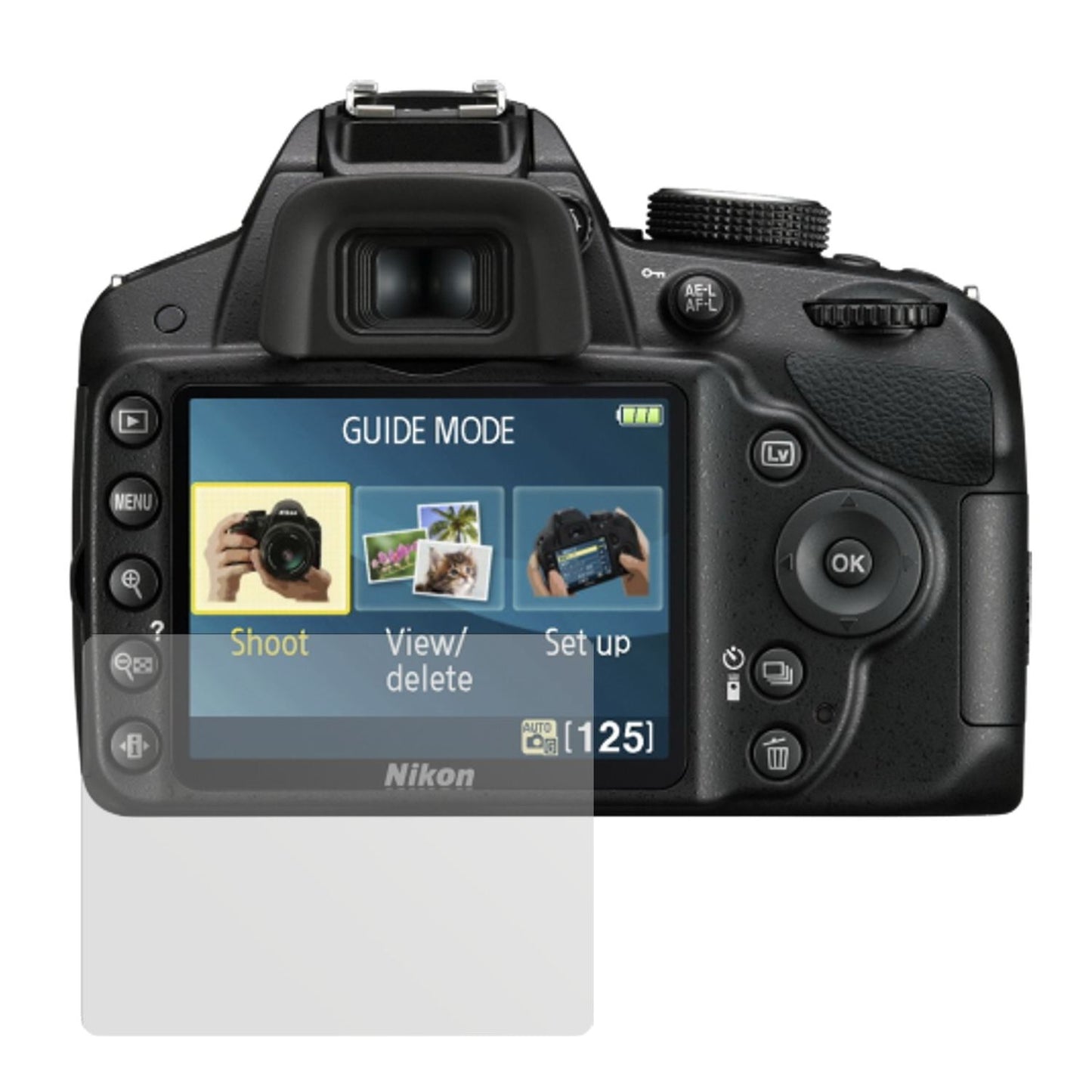 6x Schutzfolie matt für D3200 Nikon Display-Schutz (2)