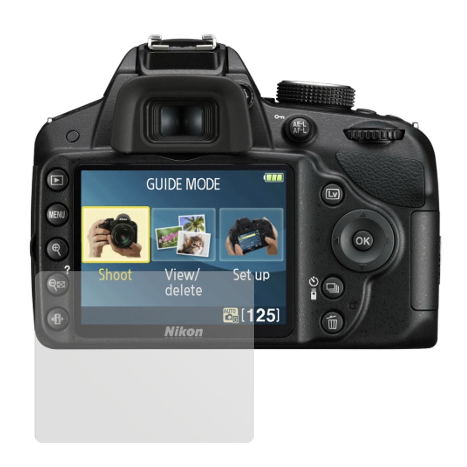 6x Schutzfolie matt für D3200 Nikon Display-Schutz (2)