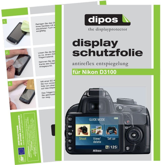 6x Schutzfolie matt für D3100 Nikon Display-Schutz (1)