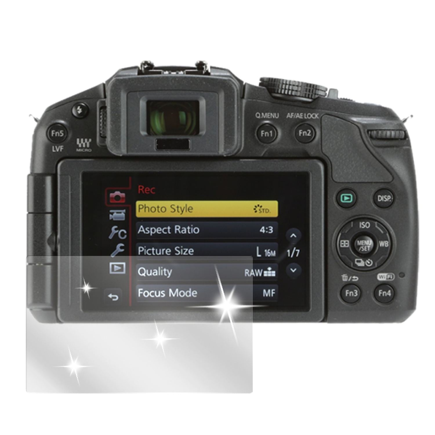 6x Schutzfolie klar für Lumix G6 Panasonic Display (2)