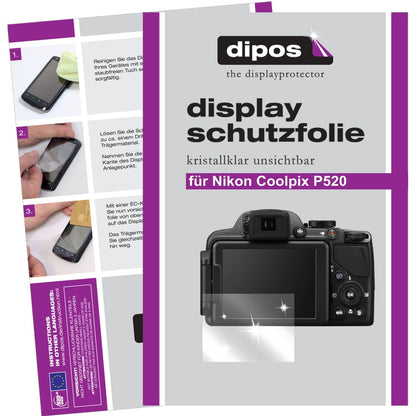6x Schutzfolie klar für Coolpix P520 Nikon Display (1)
