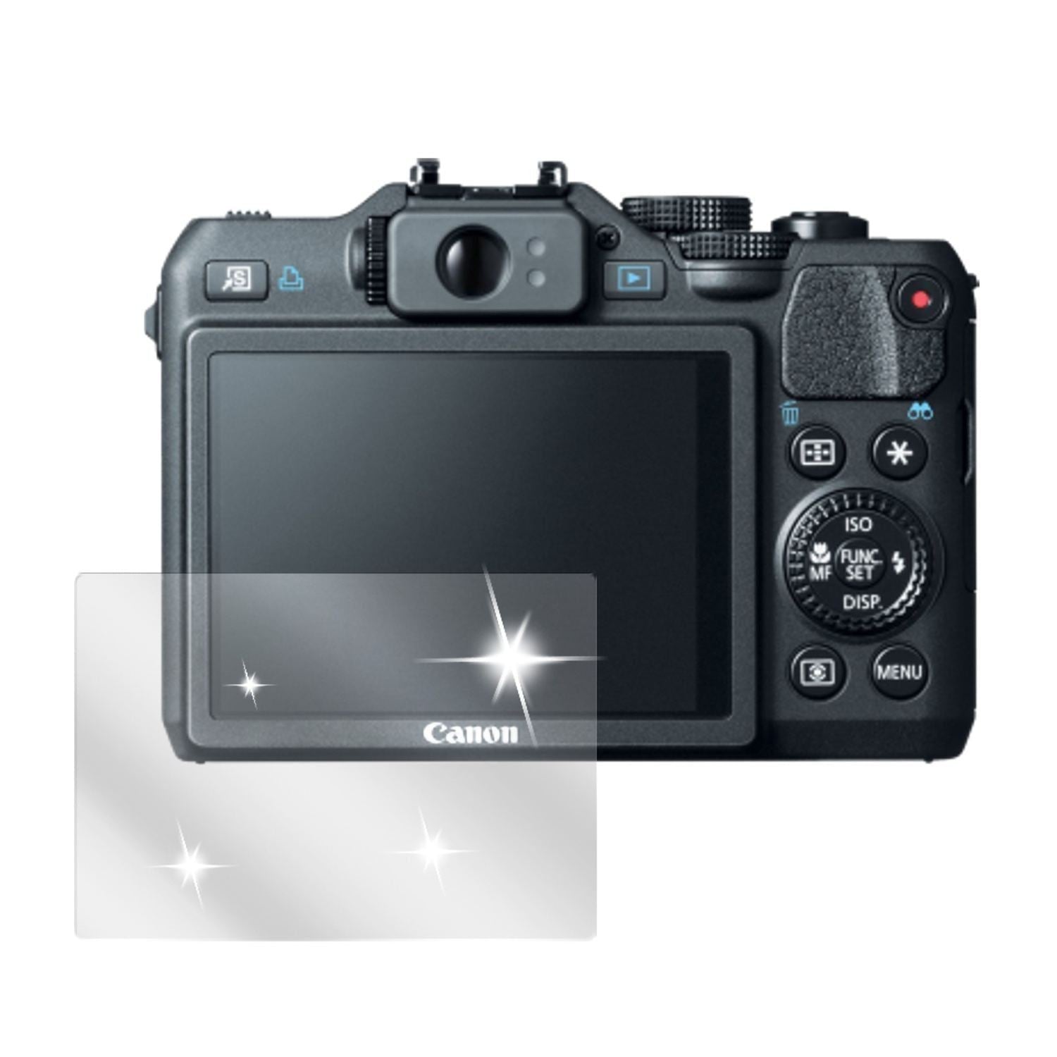 6x Schutzfolie klar für Powershot G15 Canon Displa (2)