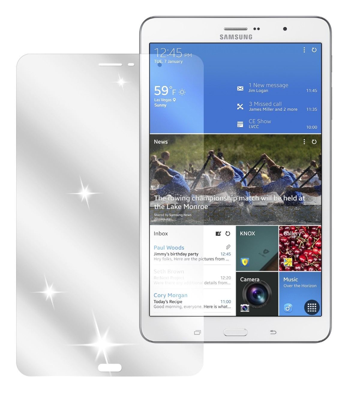 2x Schutzfolie klar für Galaxy Tab Pro 8.4 T320 Sa (2)