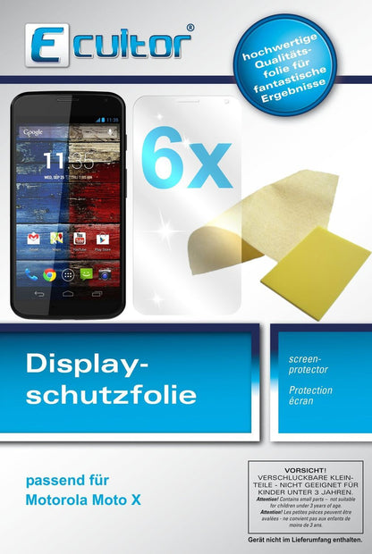 6x Schutzfolie klar für Moto X Motorola Display-Sc (1)