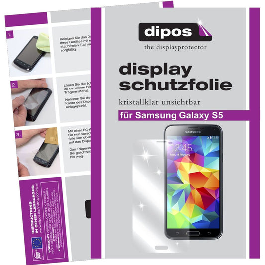 6x Schutzfolie klar für Galaxy S5 Samsung Display- (1)