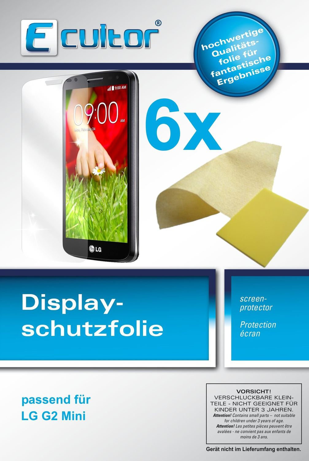 6x Schutzfolie klar für G2 Mini LG Display-Schutzf (1)