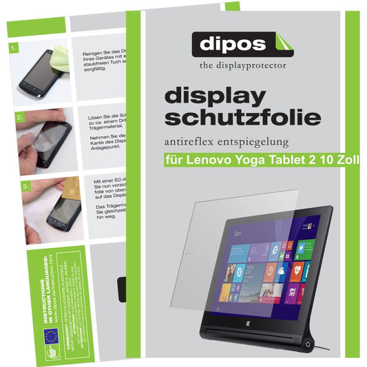 2x Schutzfolie matt für Yoga Tablet 2 10 Zoll Leno (1)