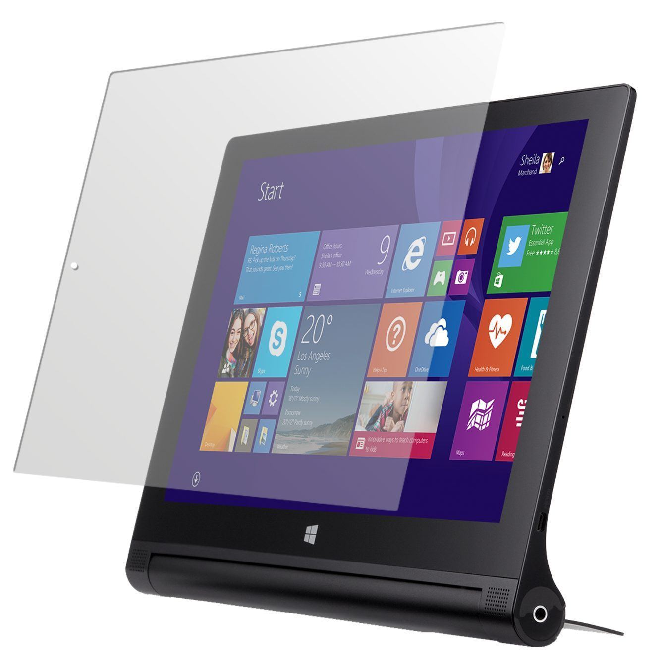 2x Schutzfolie matt für Yoga Tablet 2 10 Zoll Leno (2)