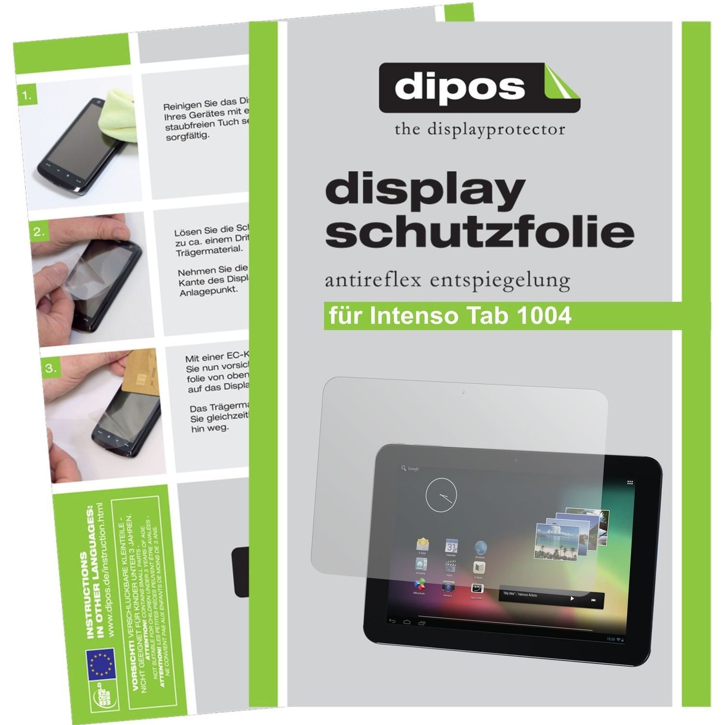 2x Schutzfolie matt für Tab 1004 Intenso Display-S (1)