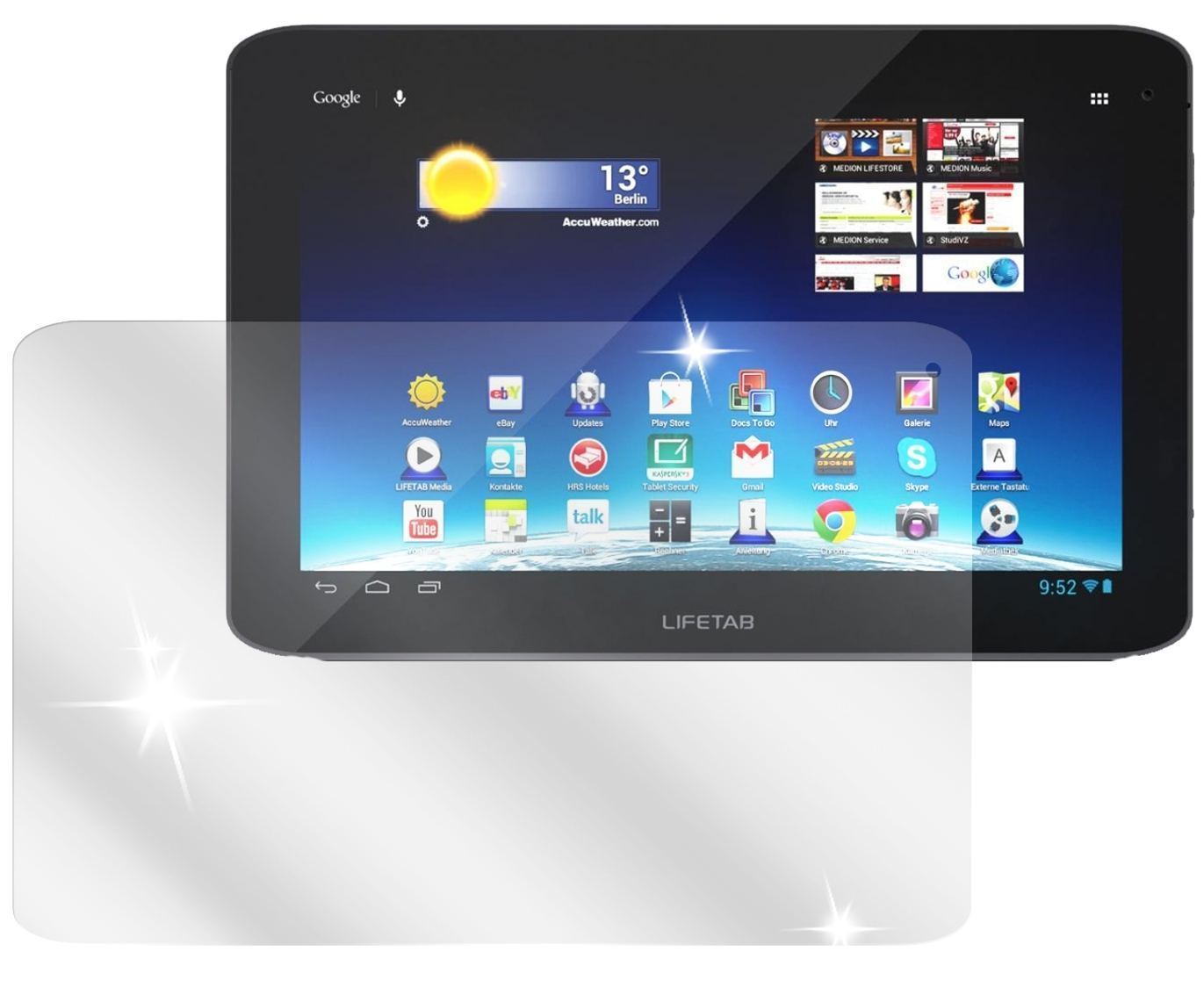 2x Schutzfolie klar für Lifetab E10316 Medion Disp (2)