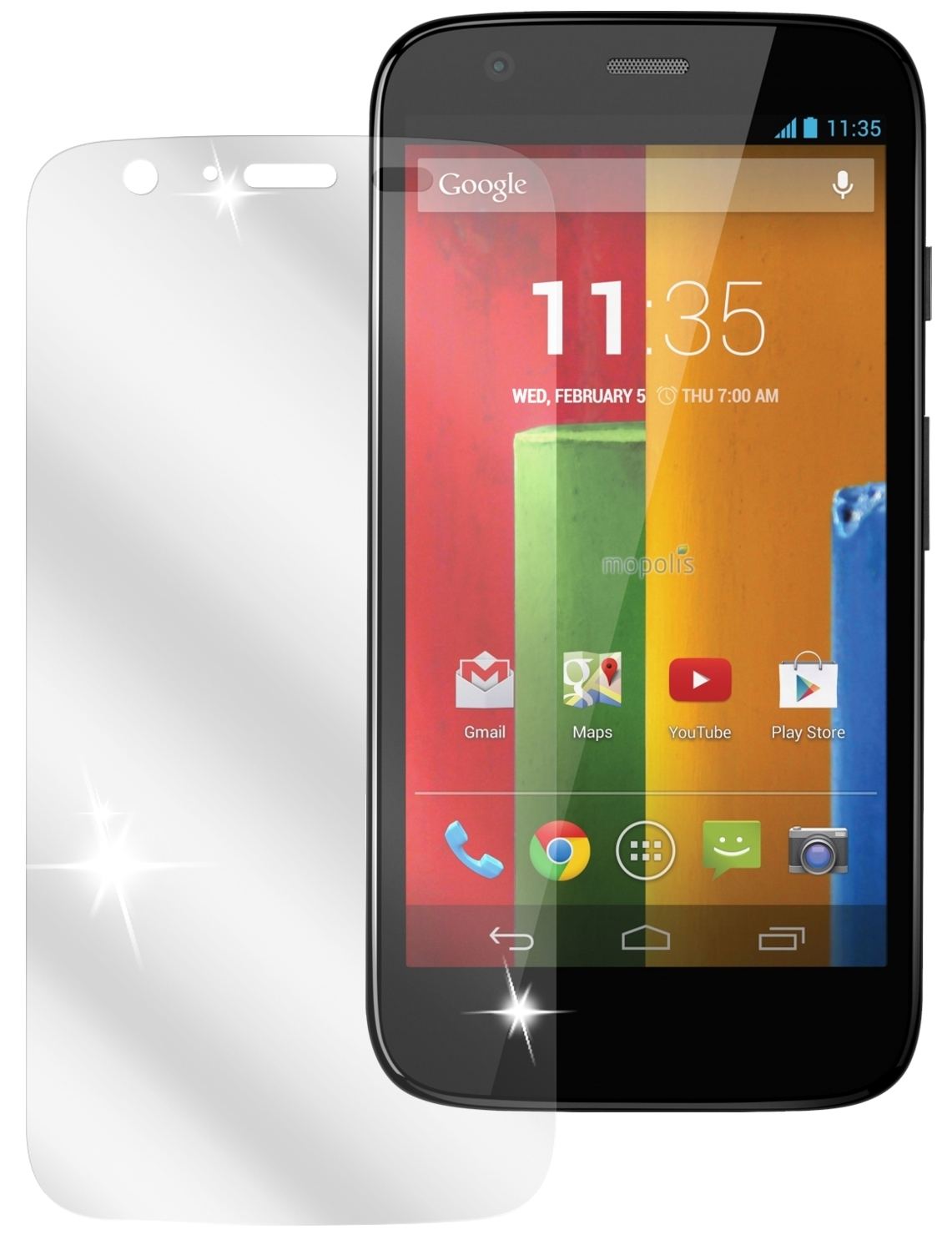6x Schutzfolie klar für Moto G Motorola Display-Sc (2)
