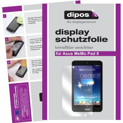 3x Schutzfolie klar für MeMo Pad 8 Asus Display-Sc (1)