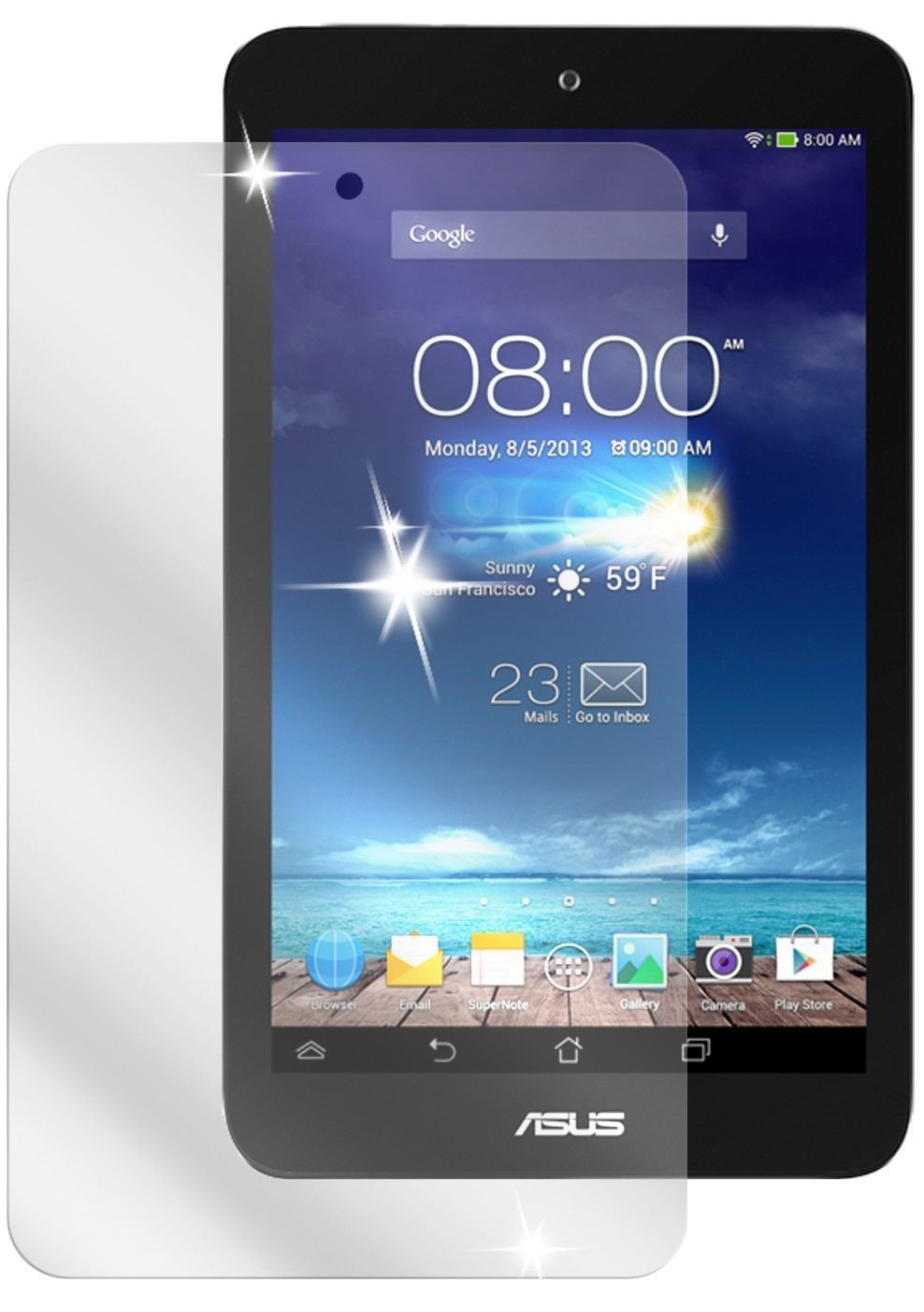 3x Schutzfolie klar für MeMo Pad 8 Asus Display-Sc (2)