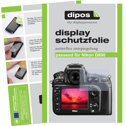 6x Schutzfolie matt für D800 Nikon Display-Schutzf (1)