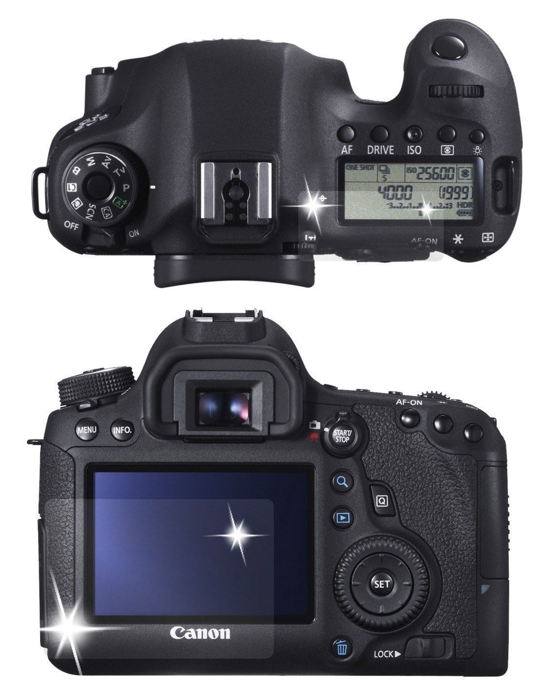 6x Schutzfolie klar für EOS 6D Canon Display-Schut (2)