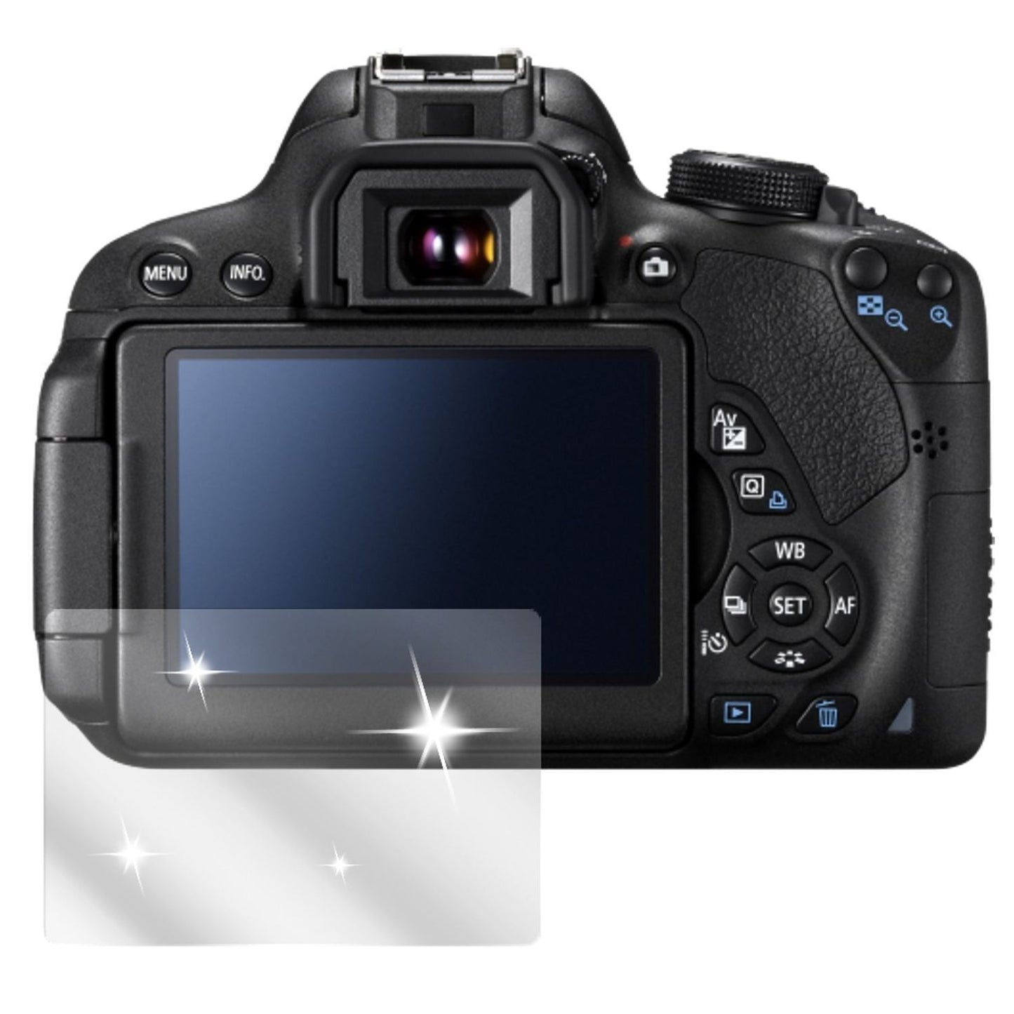 6x Schutzfolie klar für EOS 700D Canon Display-Sch (2)