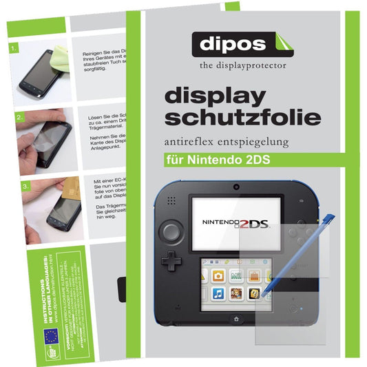 4x Schutzfolie matt für 2DS Nintendo Display-Schut (1)