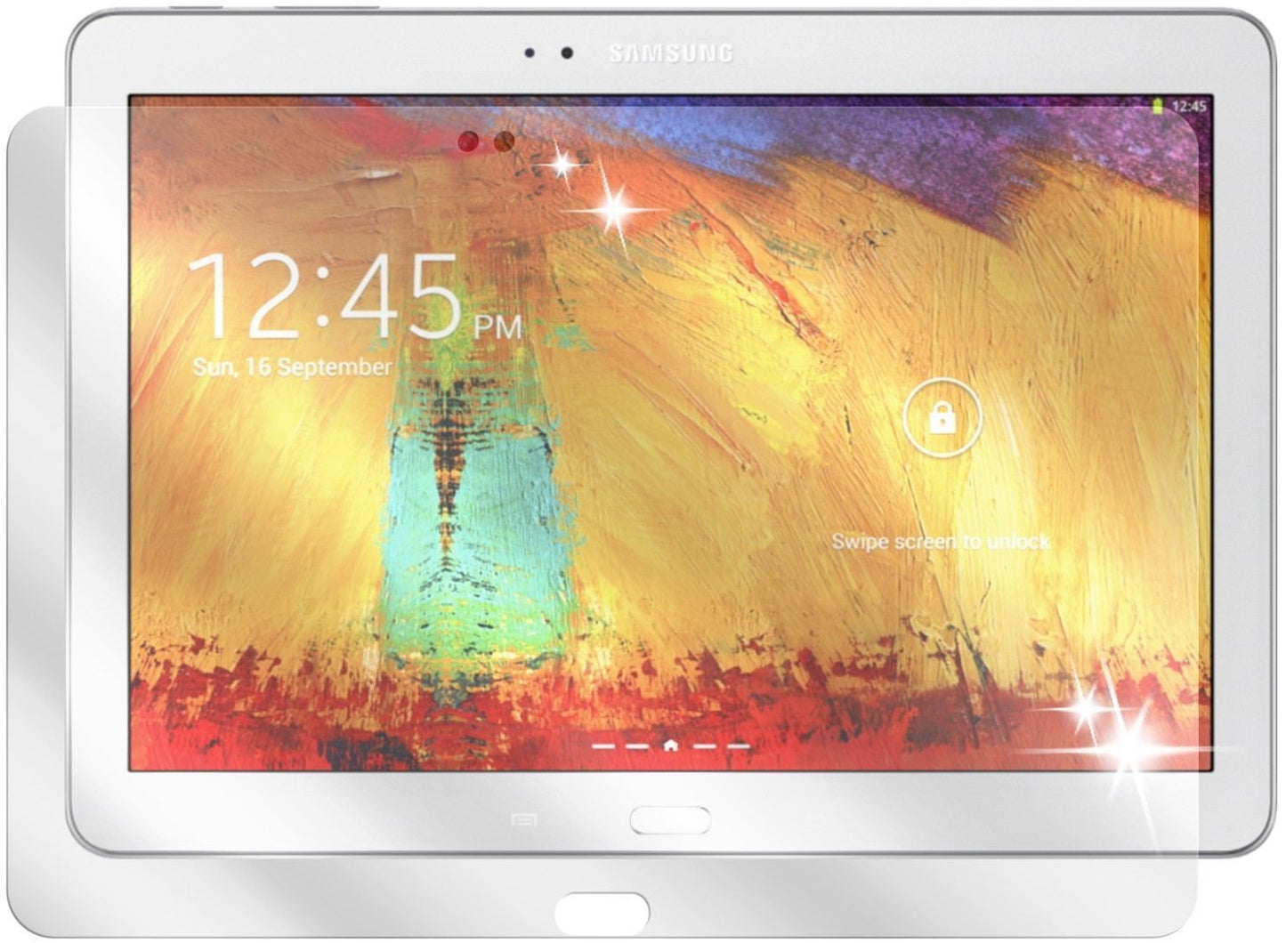 3x Schutzfolie klar für Galaxy Note 10.1 (2014 Edi (2)