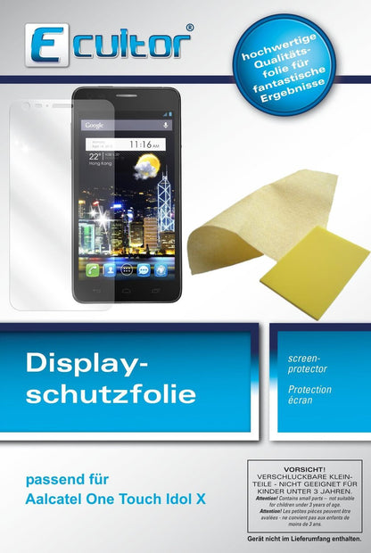 6x Schutzfolie klar für One Touch Idol X Alcatel D (1)
