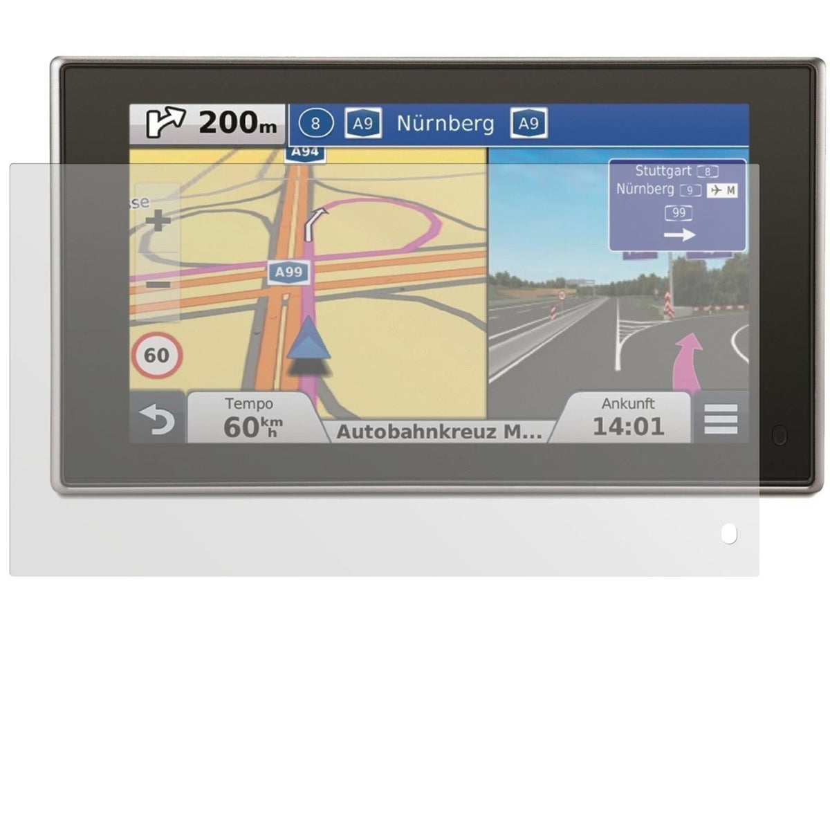 2x Schutzfolie matt für nüvi 3597 LMT Garmin Displ (2)