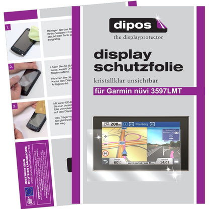 2x Schutzfolie klar für nüvi 3597 LMT Garmin Displ (1)