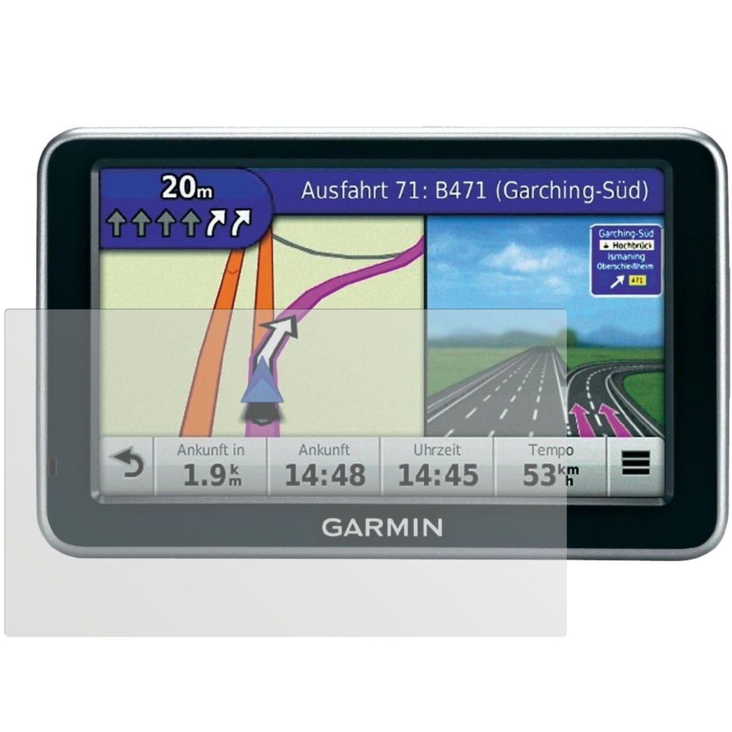 2x Schutzfolie matt für nüvi 150T Garmin Display-S (2)