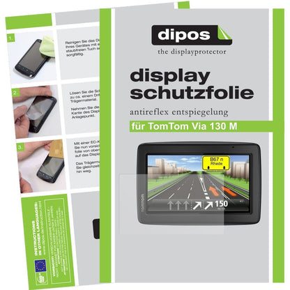 2x Schutzfolie matt für Via 130 M TomTom Display-S (1)