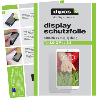 2x Schutzfolie matt für G Pad 8.3 LG Display-Schut (1)
