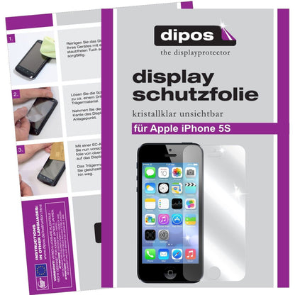 2x Schutzfolie klar für iPhone 5S Apple Display-Sc (1)