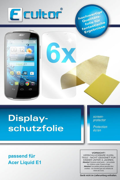 6x Schutzfolie klar für Liquid E1 Acer Display-Sch (1)