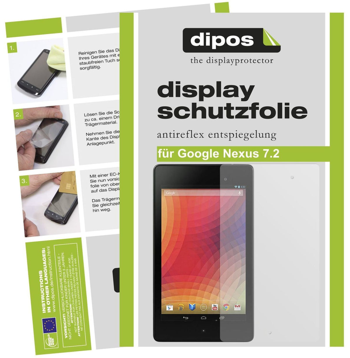 2x Schutzfolie matt für Nexus 7 (2. Generation) Go (1)