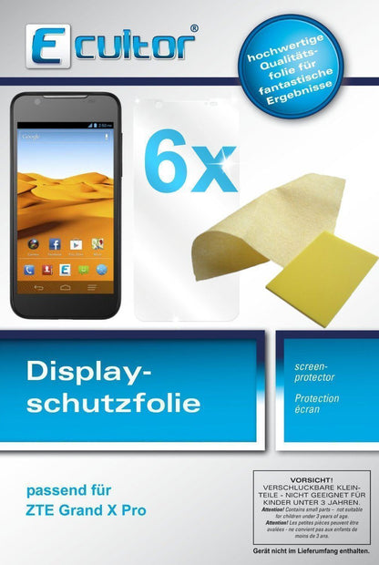 6x Schutzfolie klar für Grand X Pro ZTE Display-Sc (1)