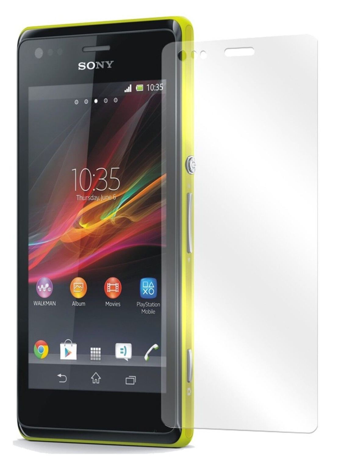 2x Schutzfolie klar für Xperia M / Xperia M dual S (2)
