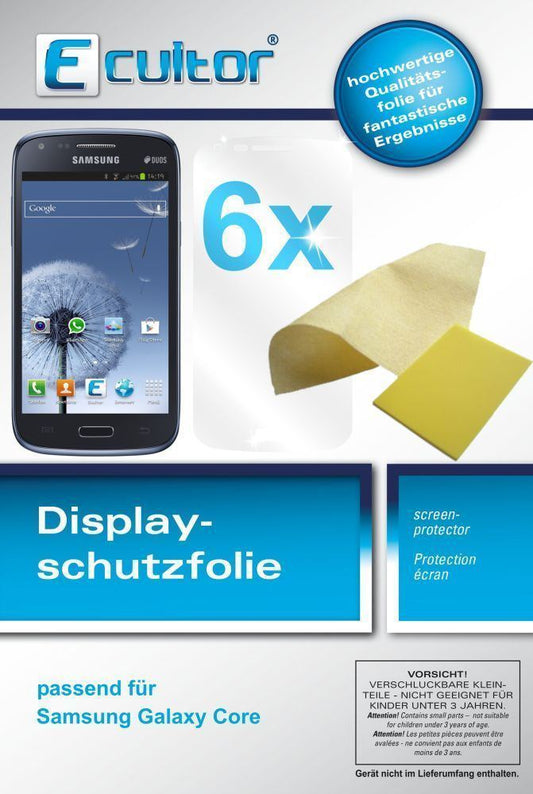 6x Schutzfolie klar für Galaxy Core Samsung Displa (1)