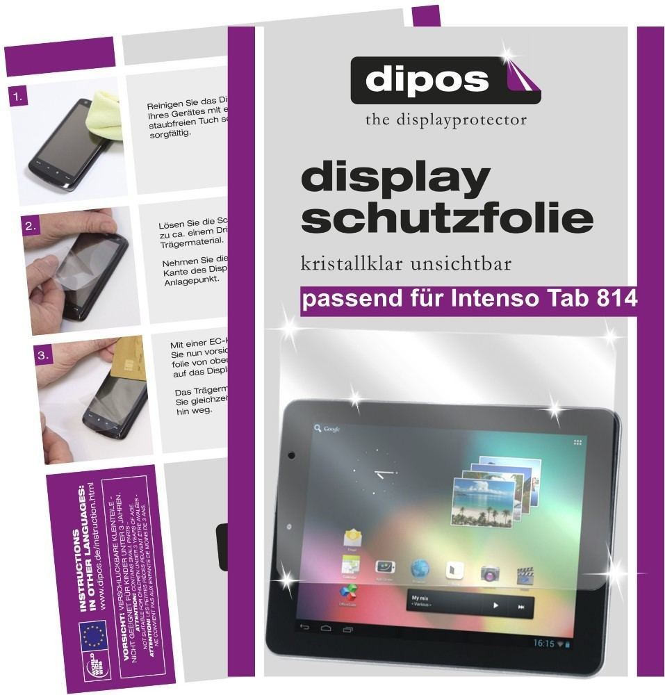 2x Schutzfolie klar für Tab 814 Intenso Display-Sc (1)